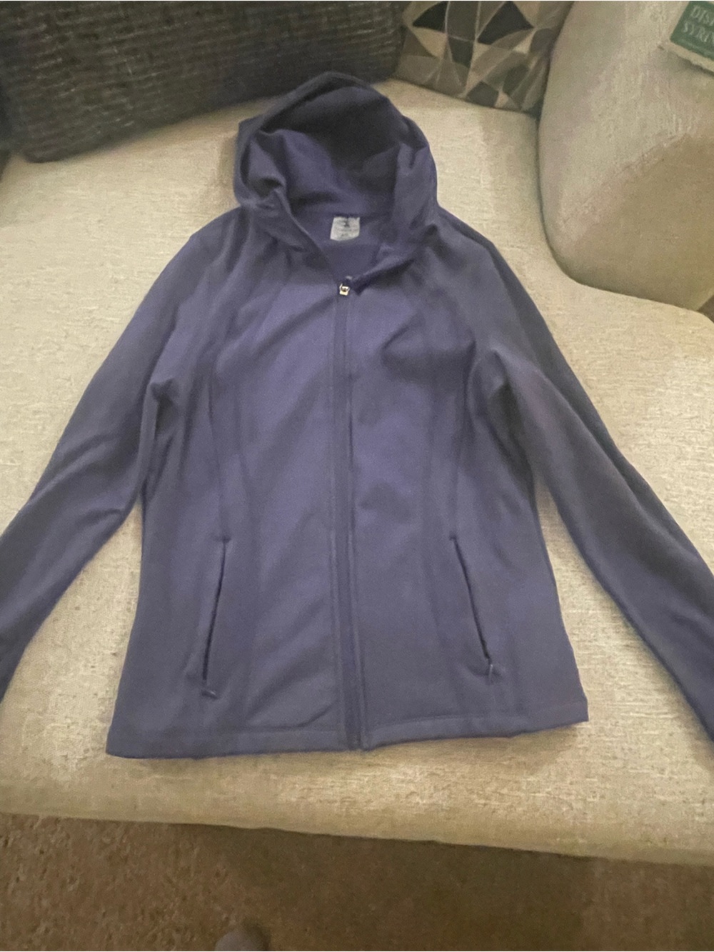Danskin Navy Blue Lightweight Zip Hoodie never worn